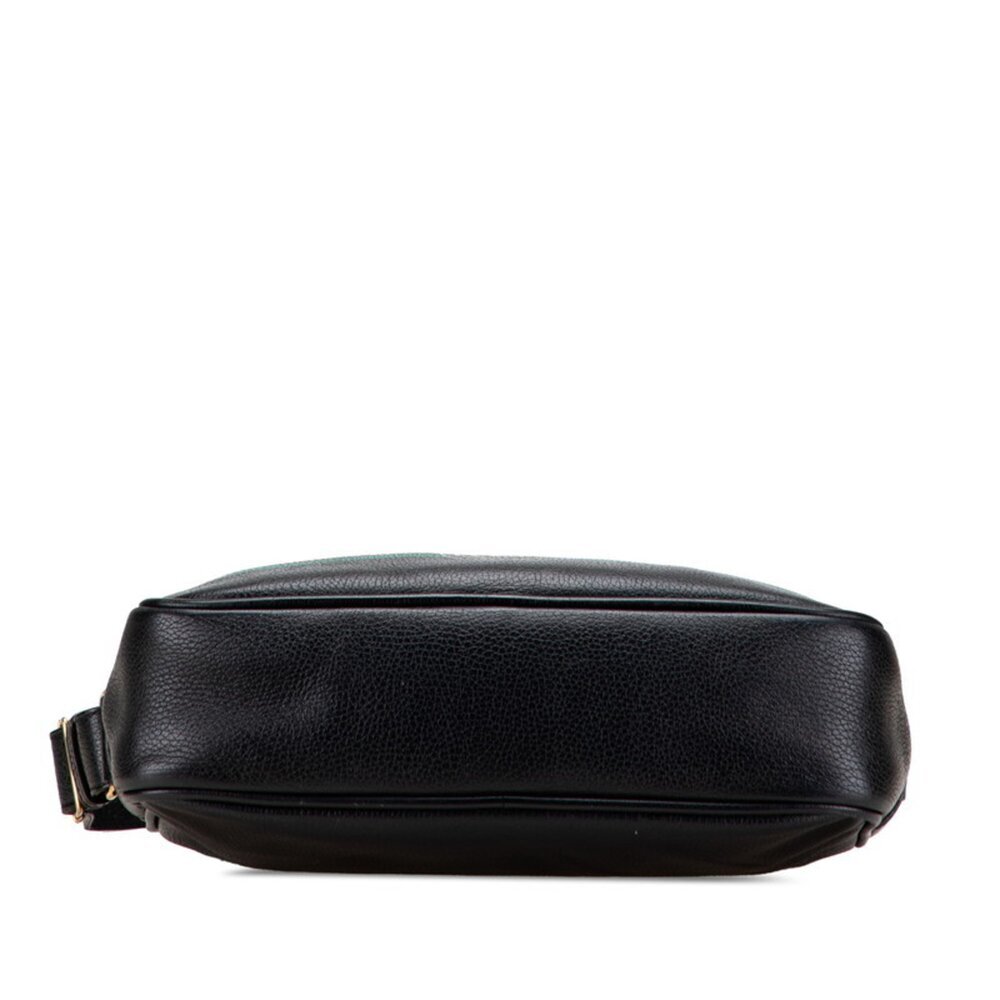 GUCCI Authentic Black Leather Shoulder Bag - Picture 3 of 9